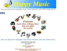 Tablet Screenshot of happymusicstudio.com